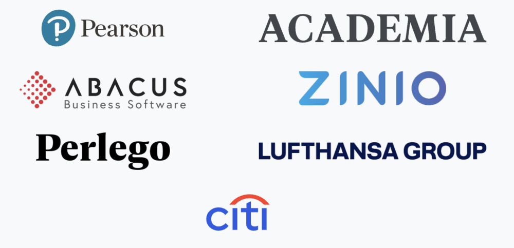 screenshot of some of our customers